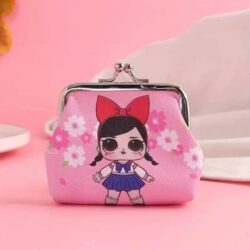 Cute Girl Pattern Zipper Mini Coin Purse