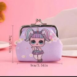 Cute Girl Pattern Zipper Mini Coin Purse