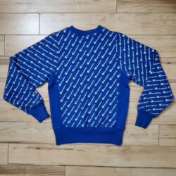 Champion Reverse Weave Sweater Mens Extra Small Blue AOP Outdoor Sports Athletic