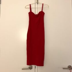 Reformation Addie cherry Red dress NWOT size S small