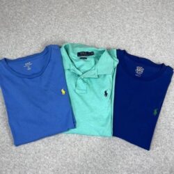 Lot of 3 Polo Ralph Lauren Shirts Mens Large 3 Colors Short Sleeve Mens Cotton