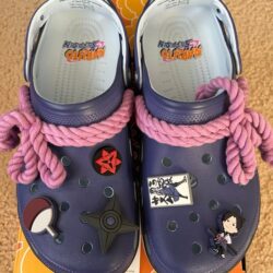 Naruto Sasuke Crocs NEW Size 12M