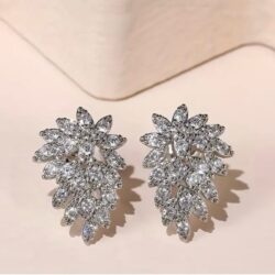 Maple leaf stud earrings