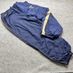 Notre Dame Fighting Irish Starter Windbreaker Track Pants Men XL Blue VTG Nylon