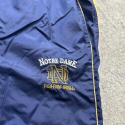 Notre Dame Fighting Irish Starter Windbreaker Track Pants Men XL Blue VTG Nylon