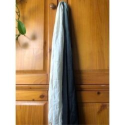 Pashmina Florentina Black To White Ombre Wool And Silk Women’s Scarf