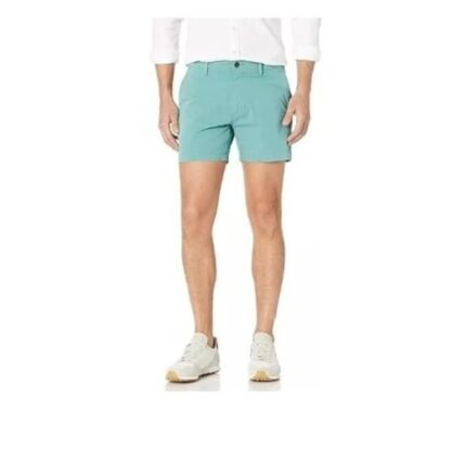 Amazon Essentials Men's Slim-Fit 5" Flat-Front Comfort Stretch Chino Short