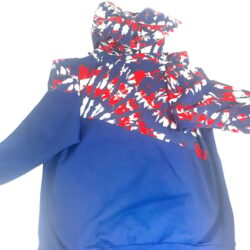 Nike Hoodie Sweatshirt Swoosh Hooded Pullove Hooded Blue Red Men’s SIZE SMALL