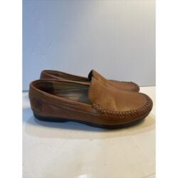 ARNOLD PALMER AUGUSTA BROWN LEATHER LOAFER MENS SIZE 9 (boxp)