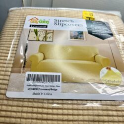 Beige – Stretch Loveseat Cover *NEW* Easy Going