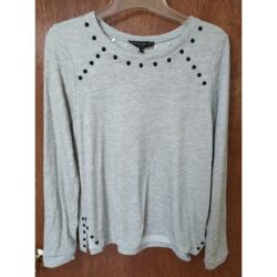 NWT Generation Love sz S Ruby Spikes gray sweatshirt metal spikes Style #F16124