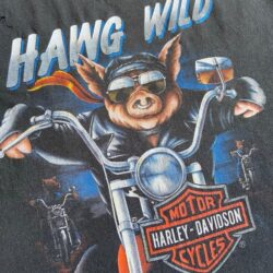 Vintage 1986 Hawg Wild 3D Emblem Harley Davidson Tank Top