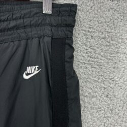 Nike sportswear pants womens small black track sweatpants spellout logo vtg