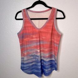 Men’s Sleeveless Sunset Vibe V-Neck Tank Top Size Small  New in Package