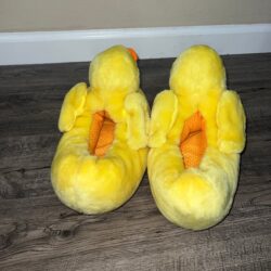 Adult yellow duck slippers M/L