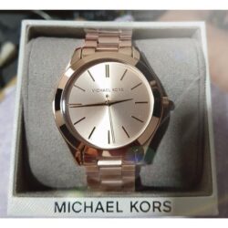 Michael Kors Women’s Slim Runway Three-Hand Stainless Steel Quartz Watch