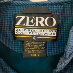 Zero Restriction ZR Golf Vest Men’s Blue Green Large Snap Wind Breaker Softshell