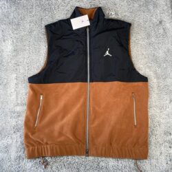 Air Jordan Essentials Winter Vest Size Large Men Black Brown