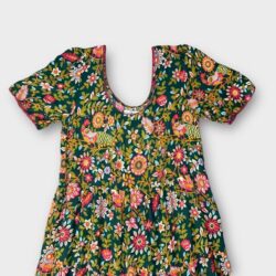 Natural Life Lucia Floral Maxi Dress Women’s Sz S Tiered Short Sleeve Summer