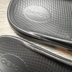 Oofos Black Comfy Shoes- M7 W9