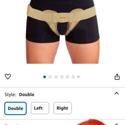 URIEL Size Large Double/Single Inguinal Groin Hernia Belts for Men