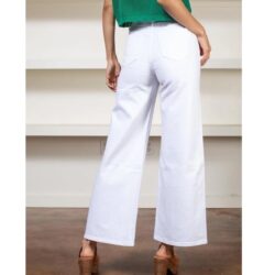Joes Jeans White Mia High Rise Wide Leg Ankle Raw Hem Denim Pants Women’s 27