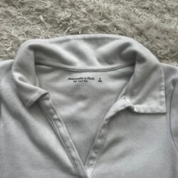 Abercrombie Split neck collared shirt
