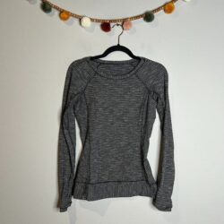 Lululemon Race Your Pace Long Sleeve Coco Pique Black