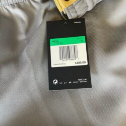 “NEW MENS SIZE XL” NBA BASKETBALL PANTS GRAY & GOLD