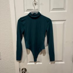 Lululemon wundermost Bodysuit storm teal size S