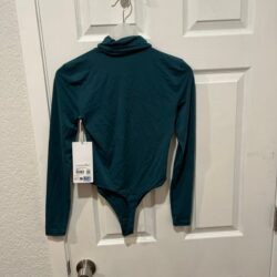 Lululemon wundermost Bodysuit storm teal size S