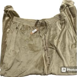 Skims Velour Joggers Track Pants in Gold NWT Size 2X