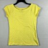 Lauren Ralph Lauren Womens Short Sleeve Tshirt Yellow Polka Dot Size Large