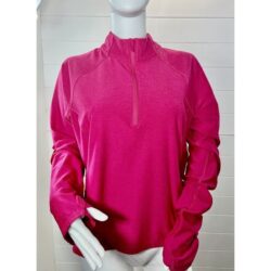 Old Navy Cozy Core Womens Cloud+ 1/4 Zip Shirt XLT Berryfine Gym Athleisure Run