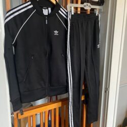 Size XS Black adidas Full Track Suit! “Primeblue” Collection