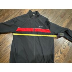 Vintage Nike Track Suit Large Windbreaker Jacket Pants Silver Tag Red Y2K Swoosh