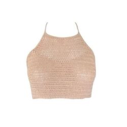 crochet halter crop top