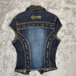 Vintage Y2K House Of Dereon Cropped Denim Vest