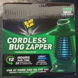 Black Flag 2000 Volt 1/2 Acre Cordless Bug Zapper, #BZC-100