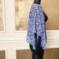 DIVIDED boho  colorful chiffon crop open kimono S