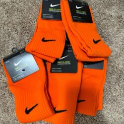 Orange Nike Soccer Socks