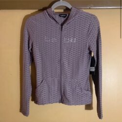 BEBE Lavender Zip-up Jacket Ho