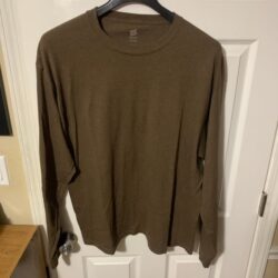 Hanes Premium Brown Long Sleev