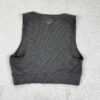Beyond Yoga Remix Ribbed Cropped V Neck Bra Gray Womens M Gym Workout - Image 5