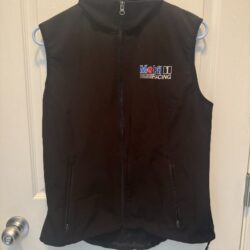 Ladies Mobil 1 racing sleeveless Jacket size Medium. Zipper pockets