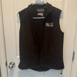 Ladies Mobil 1 racing sleeveless Jacket size Medium. Zipper pockets