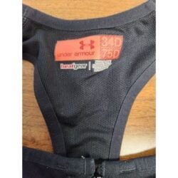Under Armor 34B heat gear zip up spots bra
