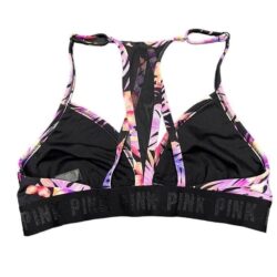 VSX Victorias Secret Sport Activewear Bra Ultimate Lightly Lined Tropical V-Neck