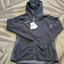 Nike NEW Dri-Fit Black Full Zip Womens M Athletic Training Hoodie Jacket DN6321