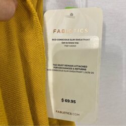 New Fabletics Yellow Eco-conscious Slim Sweatpants size 2X